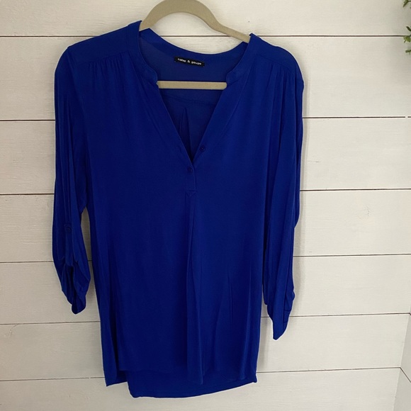 Cable & Gauge Tops - Beautiful cobalt blue stitch fix top